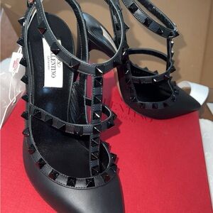 Valentino Black Studded Heels